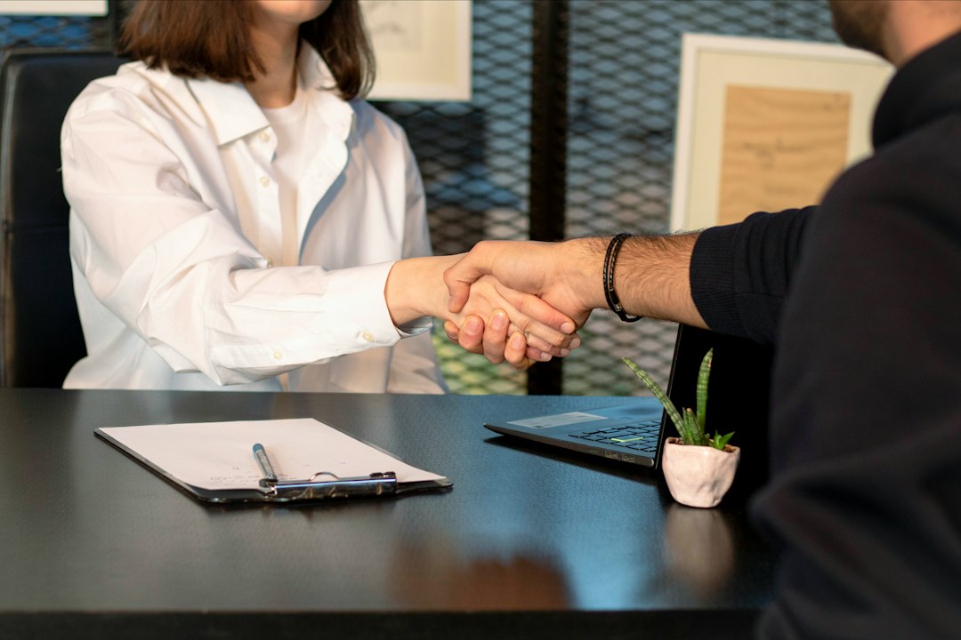 Colloquio di lavoro in un ufficio di servizi professionali